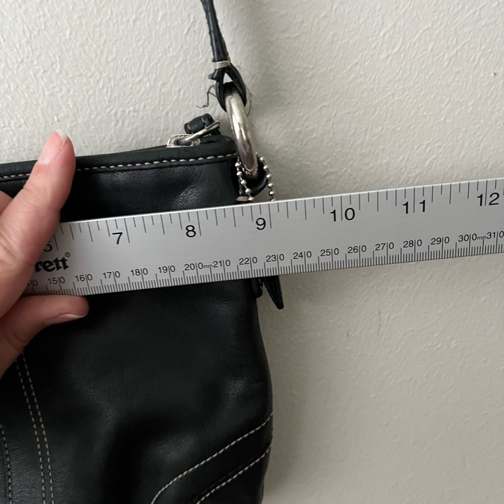 Coach Black Leather Crossbody Bag - Picture 9 of 11